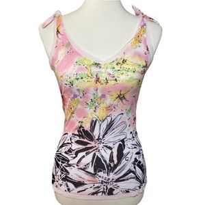 Anthropologie Odille stretch Floral Tank E…